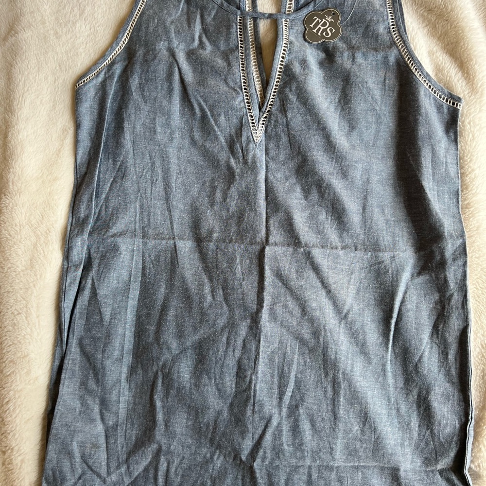The Royal Standard : denim sleeveless tee